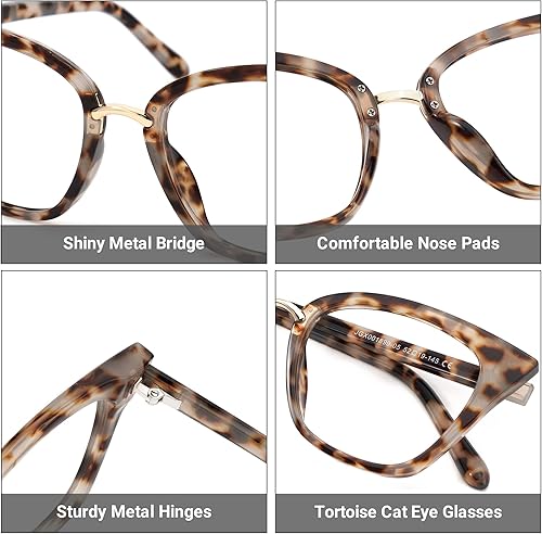 Miniatura 3 de Zeelool Marco de gafas de ojo de gato para mujeres lente transparente Chandrika ZOP01899