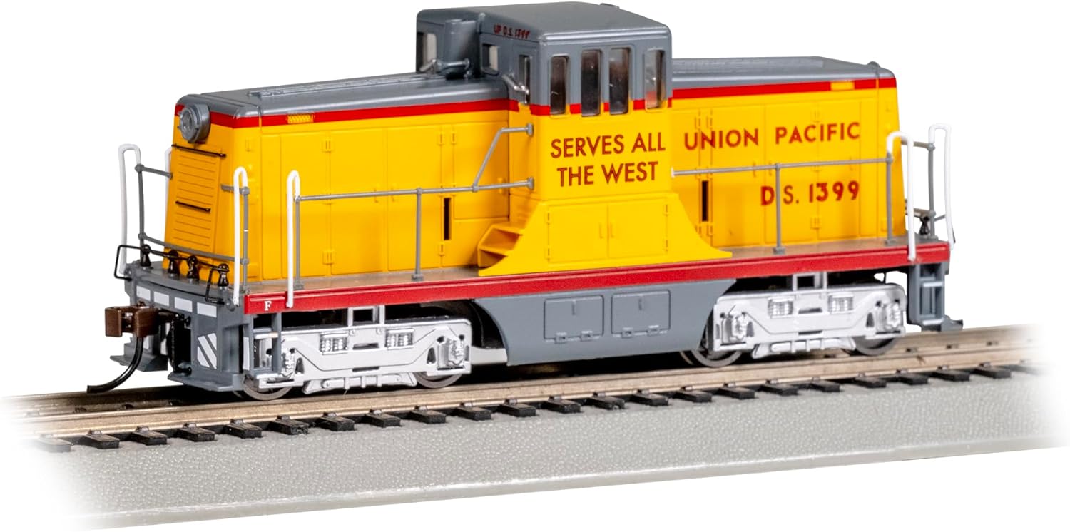 Bachmann Trains - GE 44 TON SWITCHER -Tsunami2 DCC Sound ON Board Equipped Locomotive - Union Pacific® #DS 1399 - HO Scale