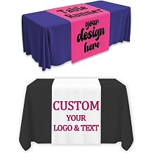 Custom Table Runner with Business Logo 36"72"