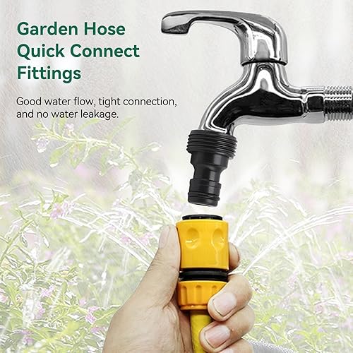 Miniatura 3 de Manguera de jardín de conexión rápida, conectores de manguera de agua, conexión rápida, 10 unidades, conector de grifo, manguera de jardín de