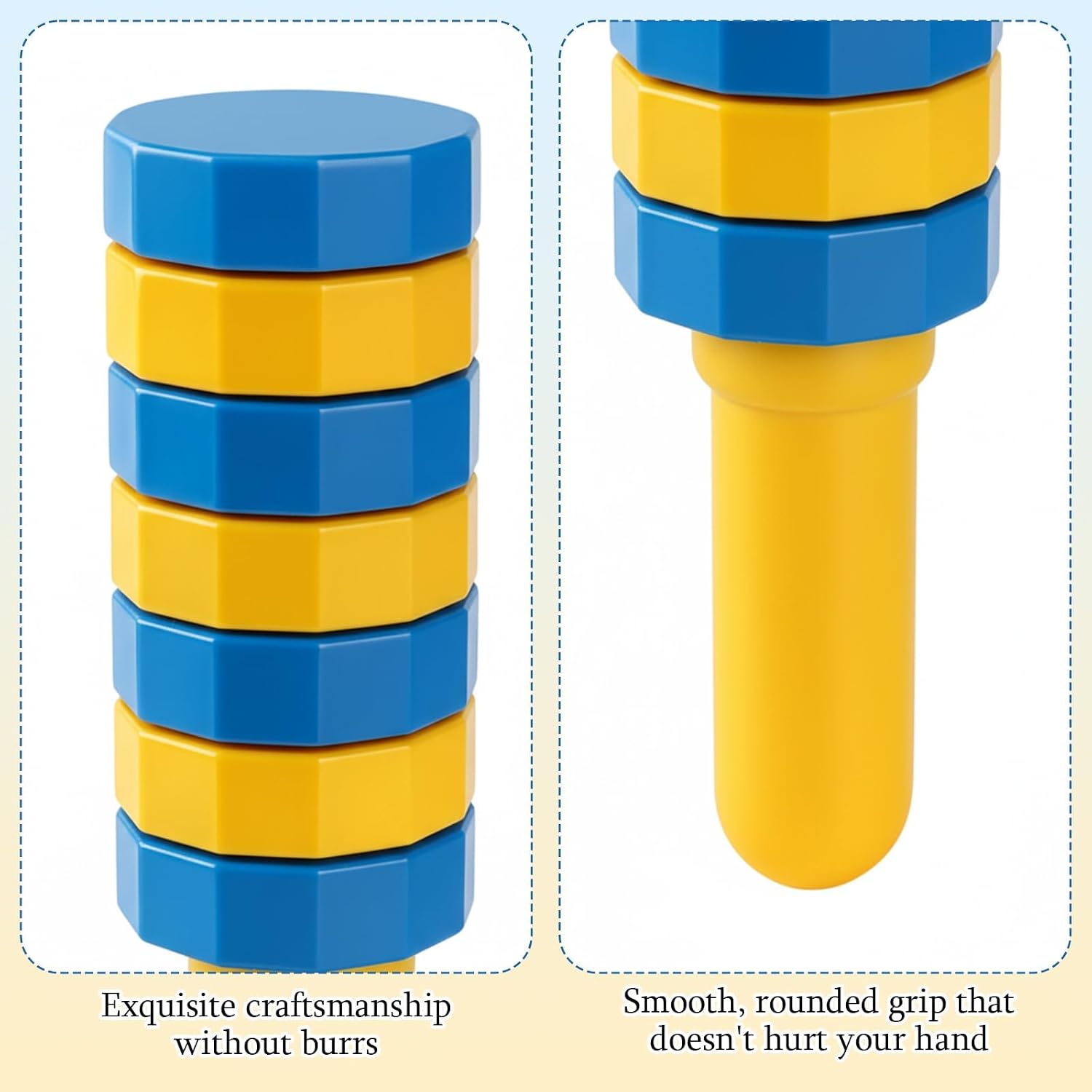 Handheld Wooden Balancers, Wooden Balance Challenge Set, Hand Eye Coordination Sensory Balance Toy for Kids, Coordination & Motor Skills, Encourages Creative Play & Patience (2pc)