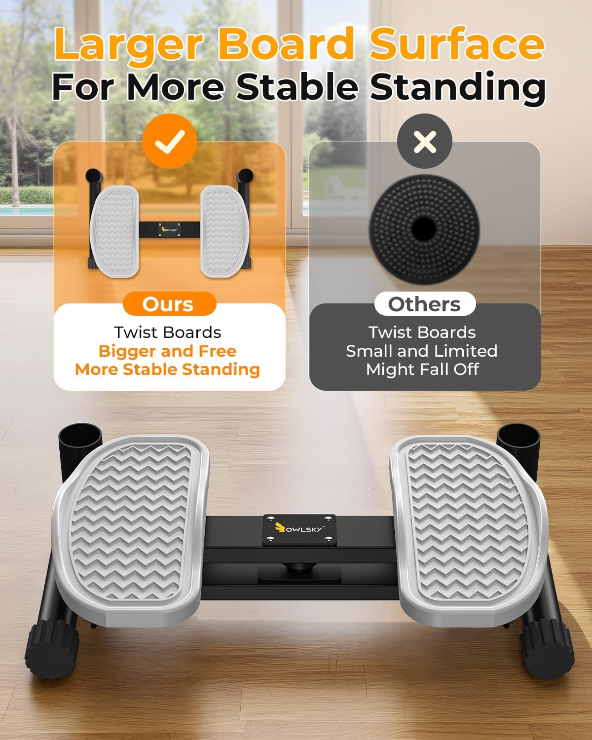 Owlsky Waist Twister Machine Exercise, Ab Twist Board With 3...