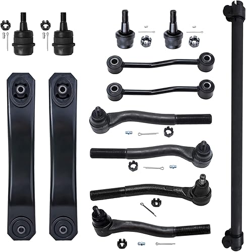 Miniatura 26 de Detroit Axle - Kit de suspensión frontal de 12 piezas para Toyota Corolla 2003 2004 2005 2006 2007 2008, 2 brazos de control inferiores, 2 rótulas