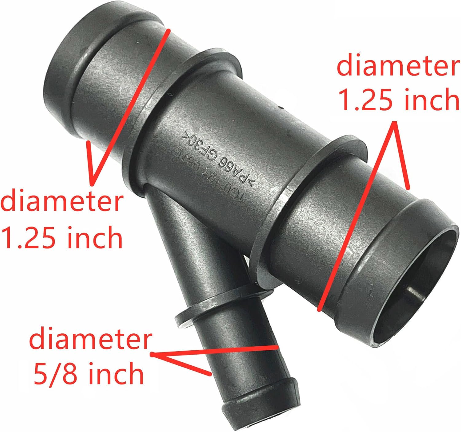 1C0121087E, 1.25" x 1.25" x 5/8", Radiator Coolant Hose 3-Way Connector,Heater Y-Joint Diverter,Water Pipe Splitter Repair Kit for BMW,Mercedes-Benz,Audi,VW,Volvo,Porsche,Land Rover,MINI,Jaguar,Toyota