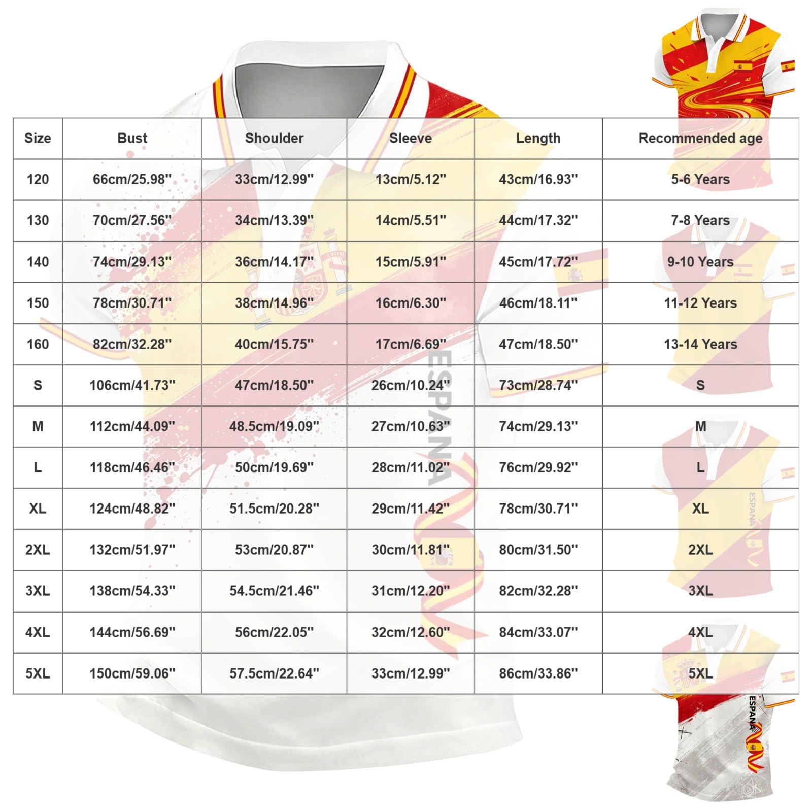 Camiseta afición española Camisetas Manga Corta Hombre España Mundial 2026 Camiseta Futbol Retro Hombre y Mujer Diseño Fan España