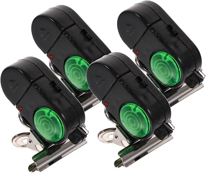 INOOMP 8 Pcs Fishing Rod Alarm Fish Bite Alarm and Strike Indicator Fish Rod Bells Bait Carp Outdoor Alarm Bell Sensitive Fish Alarms Fishing Bait Alarm