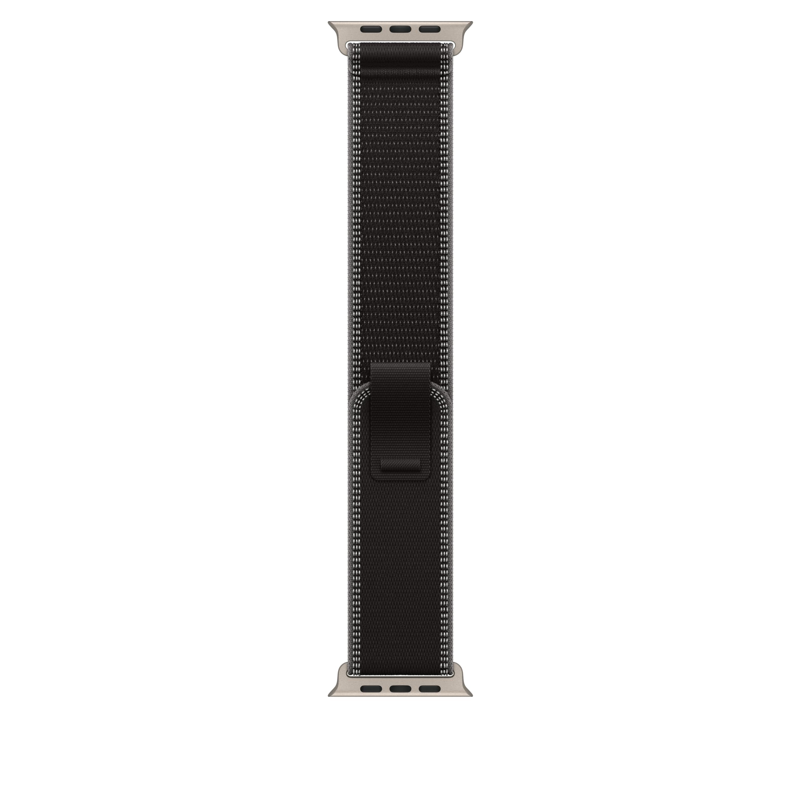 Watch Band - Trail Loop - 49mm - Black/Charcoal - M/L - Natural Titanium Finish