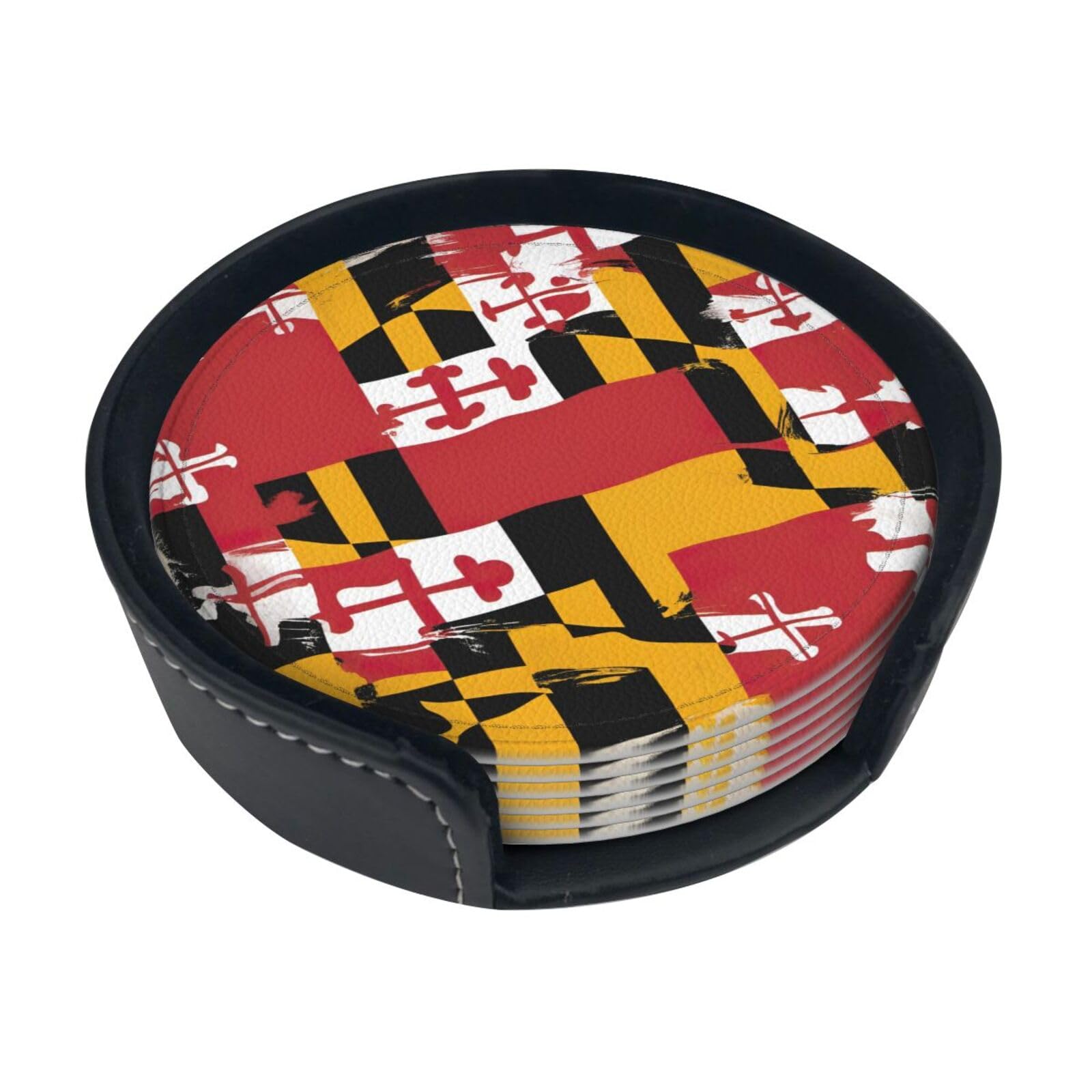 Dessous de verre Maryland dessous de bouteille imprimé lot de 6