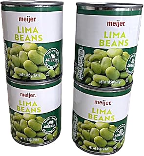 4-Pack 8.5 Ounce Cans Vegtables (Lima Beans 4-8.5 oz cans)