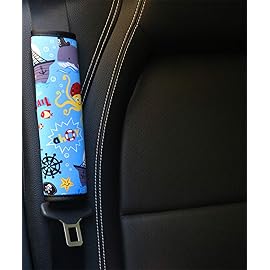 YR Seat Belt Cover for Kids, Soft Comfort Seat Belt Cushion for Children, Cute Cartoon Pattern Car Seat Belt Pads Cover for Girls and Boys, 1 Pack, Pirate