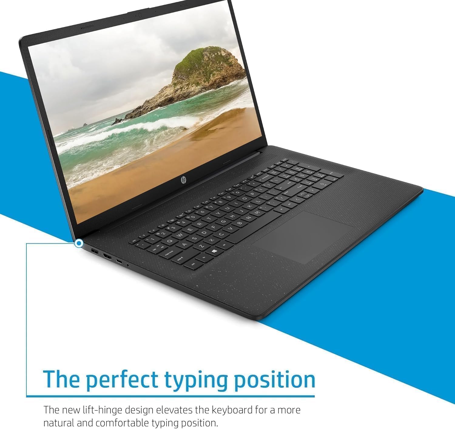HP 17 Laptop (17.3" FHD Anti-Glare, Intel 10-Core 7 150U (> i7-1355U), 32GB RAM, 1TB SSD) for Business, Home, Students, Narrow Bezel, Numeric Keypad, Fast Charge, Webcam, Wi-Fi 6, Win 11 Pro