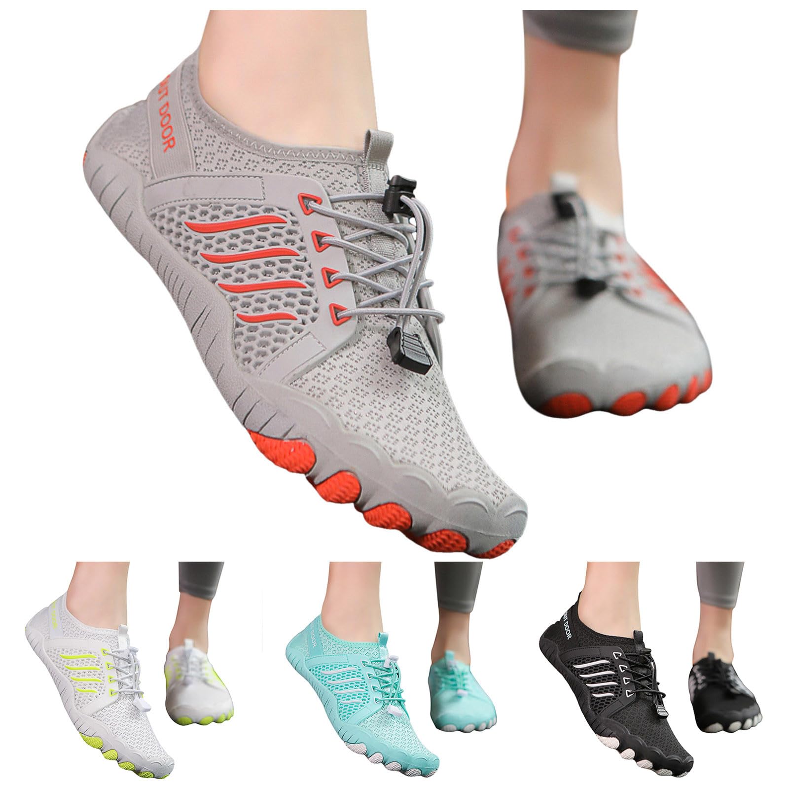 barfußschuhe damen weiß, wasserschuhe damen schwarz, schnell trocknende badeschuhe, rutschfeste wasserschuhe, atmungsaktive fitnessschuhe, unisex trailrunning-schuhe, yoga, strandschuhe, poolschuhe