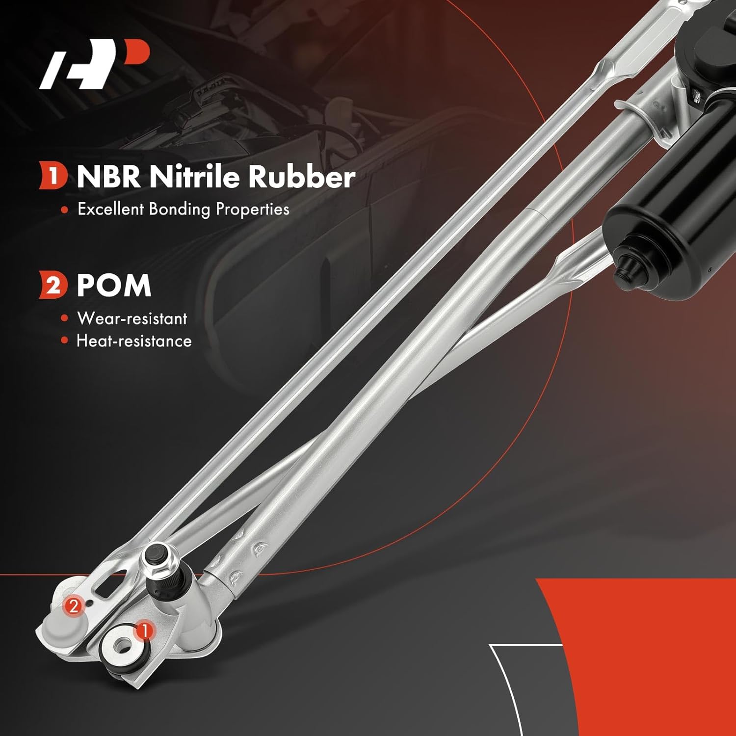 A-Premium Front Windshield Wiper Motor and Linkage Assembly Compatible with Ford Escape 2001-2006 & Mazda Tribute 2001-2006 & Mercury Mariner 2005-2006