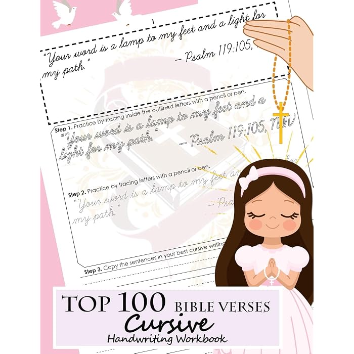 Buy Top 100 Bible Verses Cursive Handwriting Workbook Learning Cursive