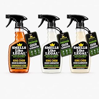 Smells Like Legal™ Odor Eliminator Variety Pack – Patchouli, Lemongrass & Matcha – Eliminates Smoke, Pet & Food Odors at the Source – Fabric Safe – 3 Pack