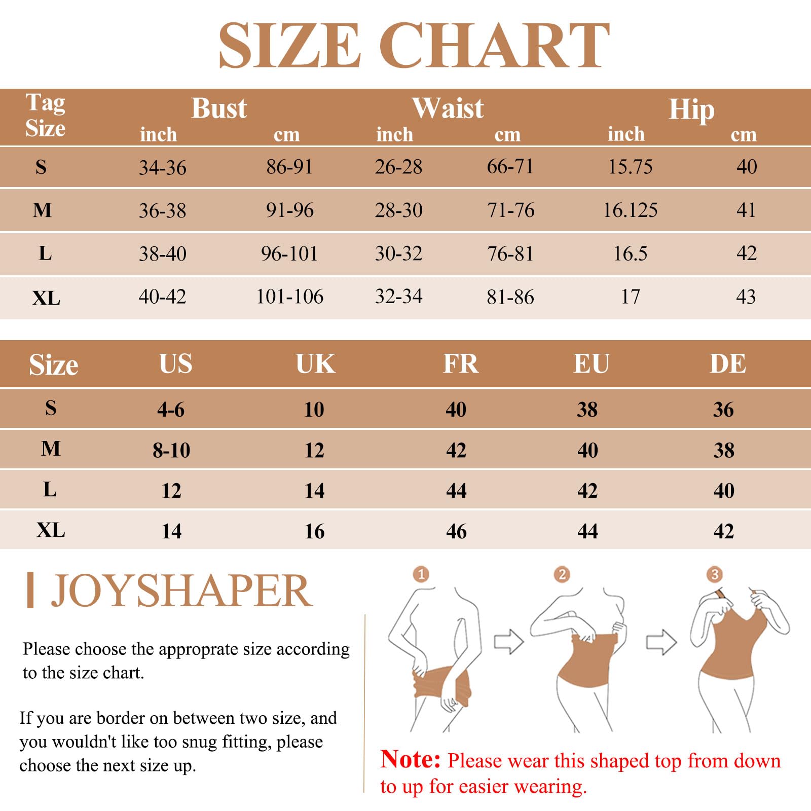 Joyshaper Damski podkoszulek bez ramiączek, wyszczuplający brzuch, koszulka modelująca sylwetkę