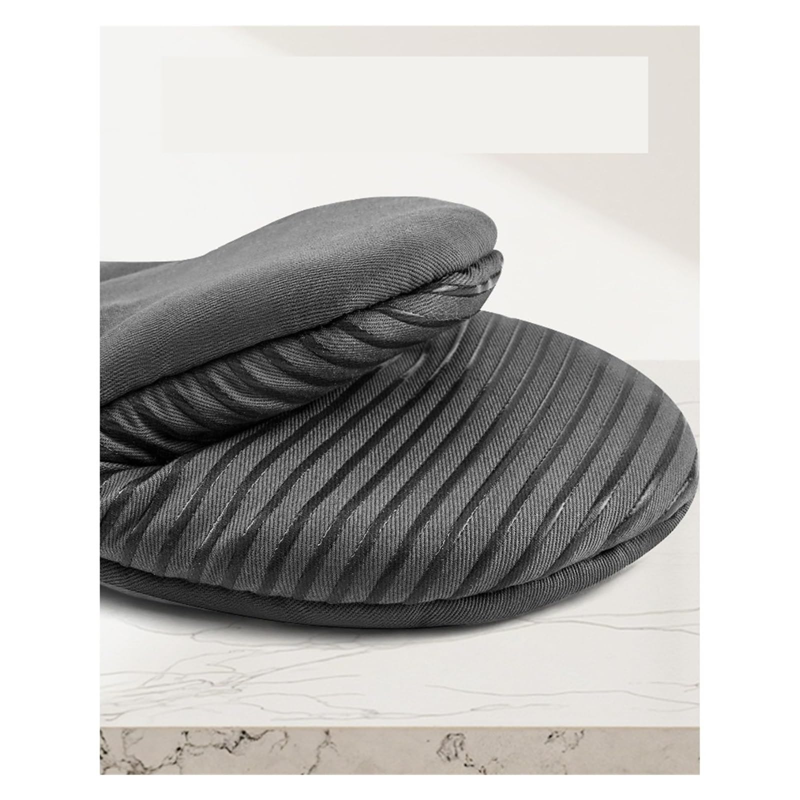 Maniques de Four à Bandes Silicone antidérapantes, Coton Polyester, 1 Paire