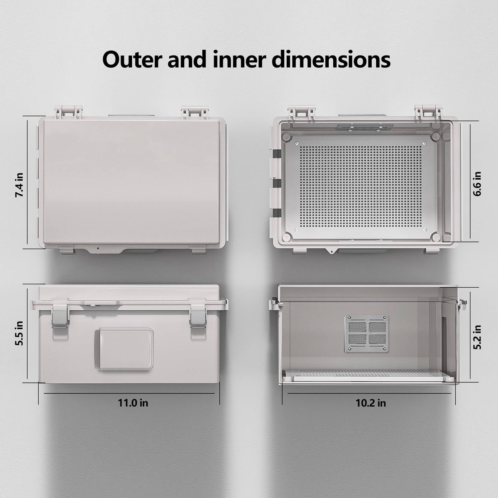 Ventilated Electrical Junction Box - IP65 Waterproof -6