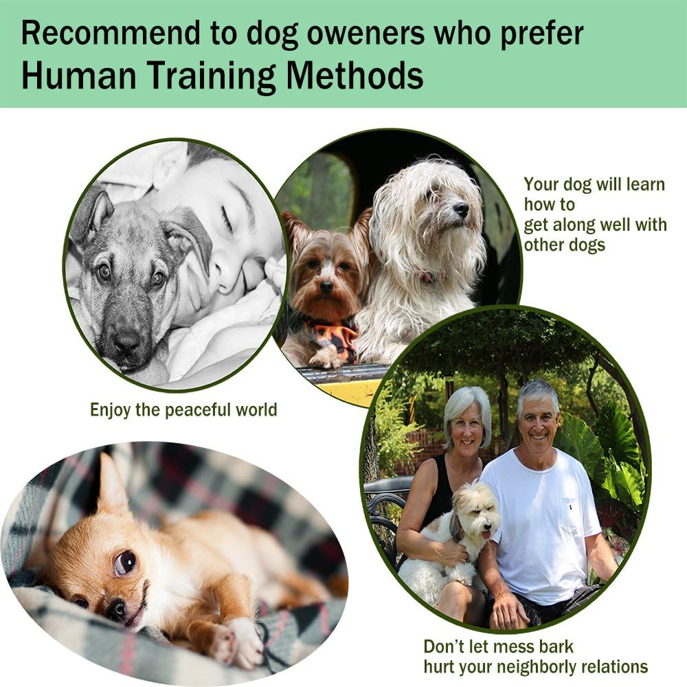 MASBRIL Dog Bark Collar - Upgrade 2019 Safe No Bark Control Device for Tiny Small Medium Dog-Stop Barking by Sound and Vibration- No Shock Human Way-Best Choice for Dog Lovers (665M01)