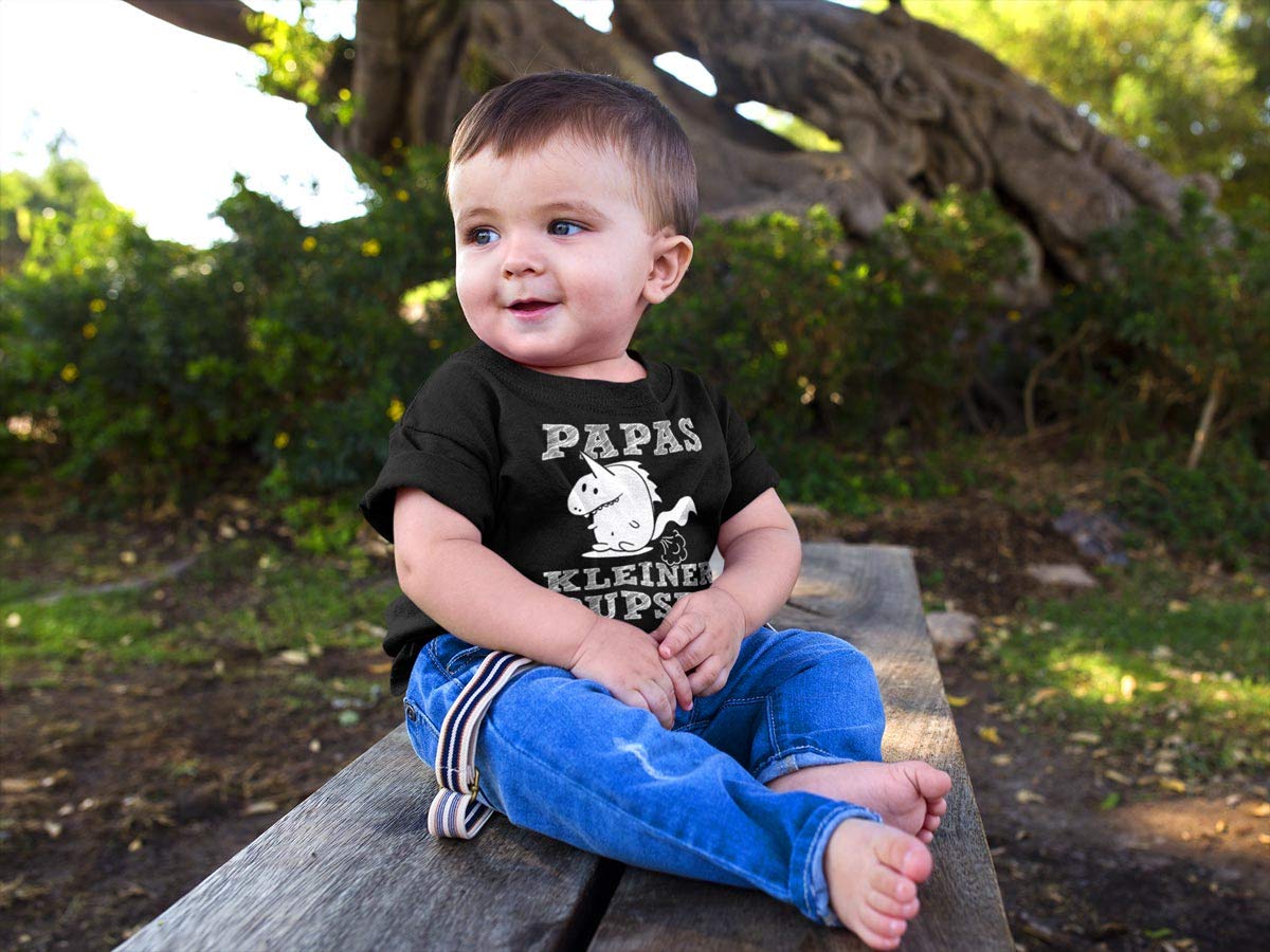 Papa Baby Set Großer Pupser Herren Shirt und Kleiner Pupser Baby Shirt