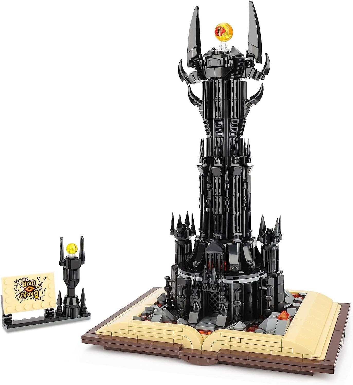 Set Costruzione Magic Castle Barad Dur - 969 Pezzi - Lord Of The Rings - Compatibile Lego, Età 12+
