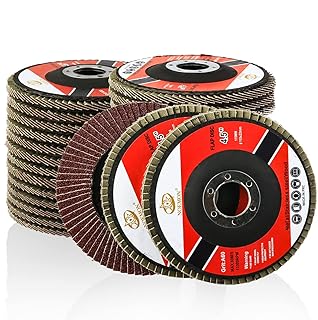 28 Packs Flap Disc 4-1 2 Inch Angle Grinder Attachments Grinding Wheel Angle Grinder Sanding Disc 40 60 80 120 Grit Grinding Disc (4 1/2 Inches)