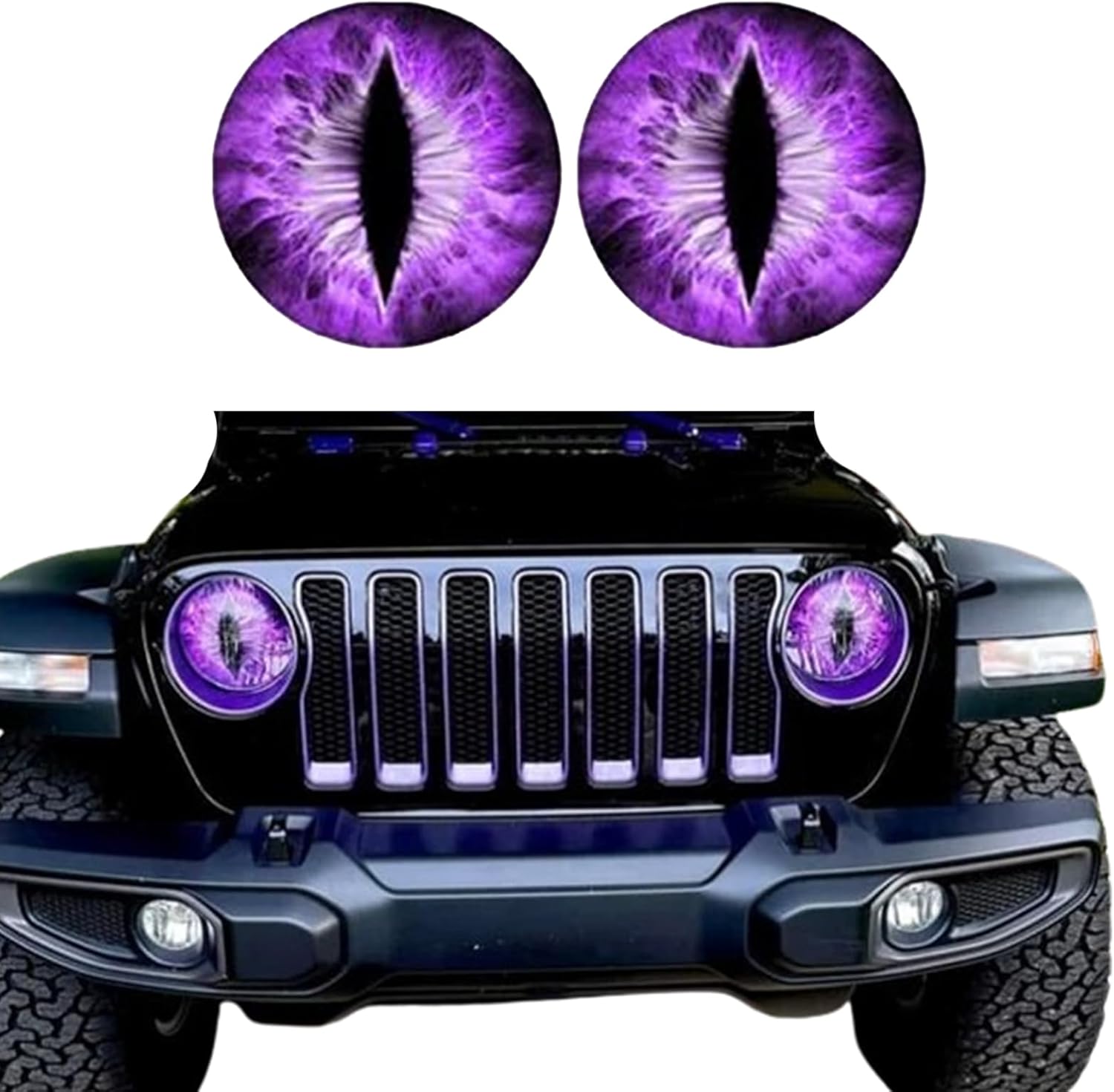 Beast Eyes Headlight Decals Pair,Funny Decals for Truck