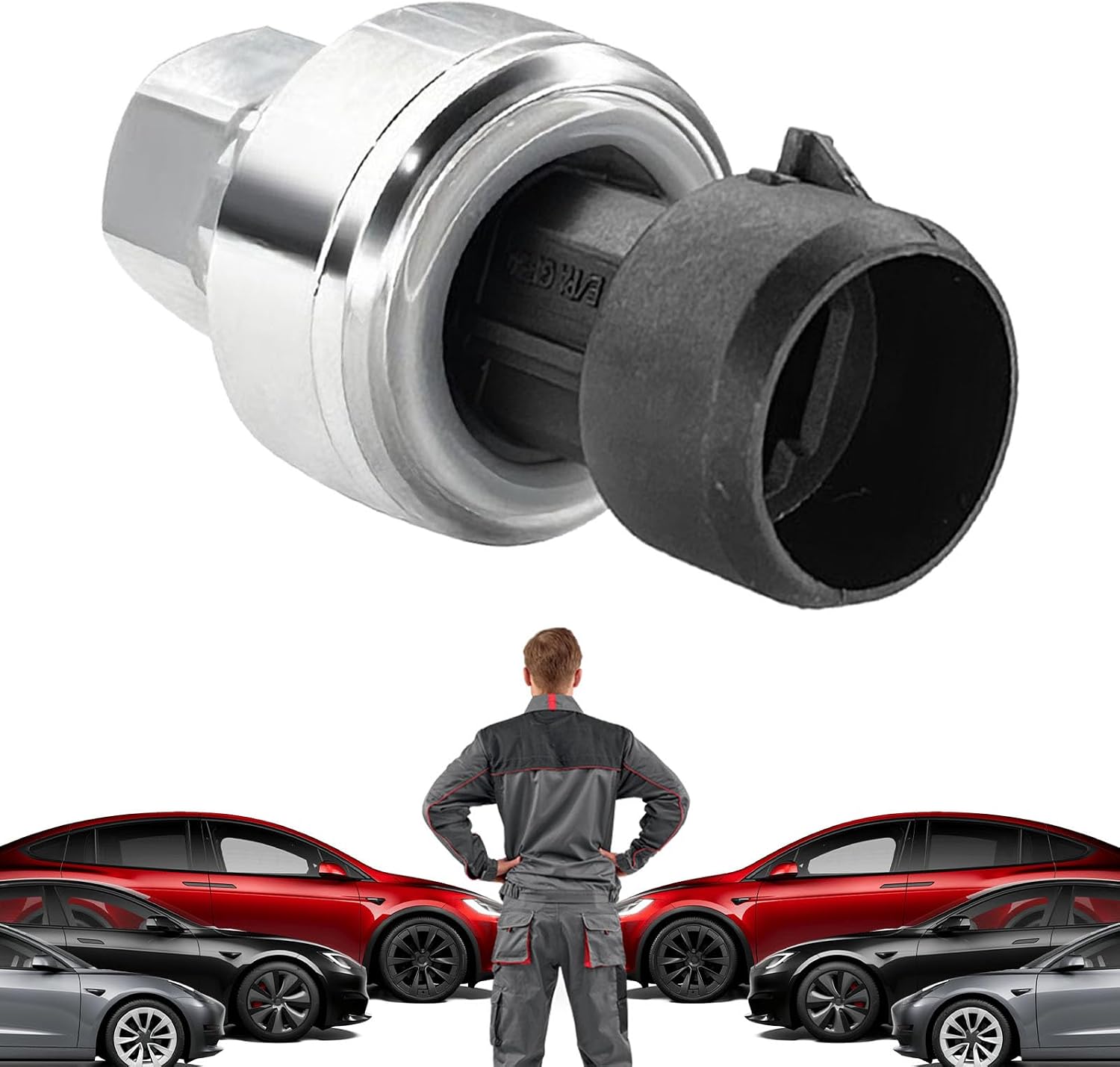AC Pressure Switch Sensor AC High Pressure Sensor Switch Replacement, Air Conditioning Refrigerant Parts HVAC Press Transducer for Buick Cadillac Pontiac Saturn Chevrolet GMC OEM#1551343 13587668