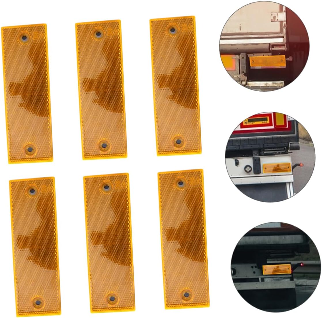 10pcs Reflective Strip for Trucks and Vehicles Abs Reflector Tape for Enhanced Visibility Easy Application for Cars and Bicycles for Low