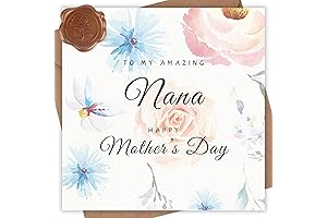 Nana Mother's Day Card from Grandkids - Flower Happy Mother's Day Card from Grandchildren