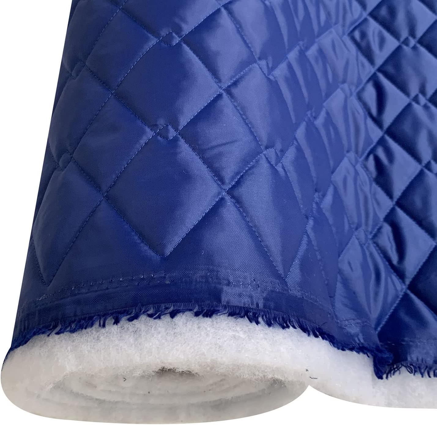 EU Fabrics - Quilted Waterproof Fabric - 23 Colours - 4oz - Outdoor Bedding - Jacket -Upholstery Fabric - Dress Clothing - Sold by The Meter. 150cm Wide - (Royal)
