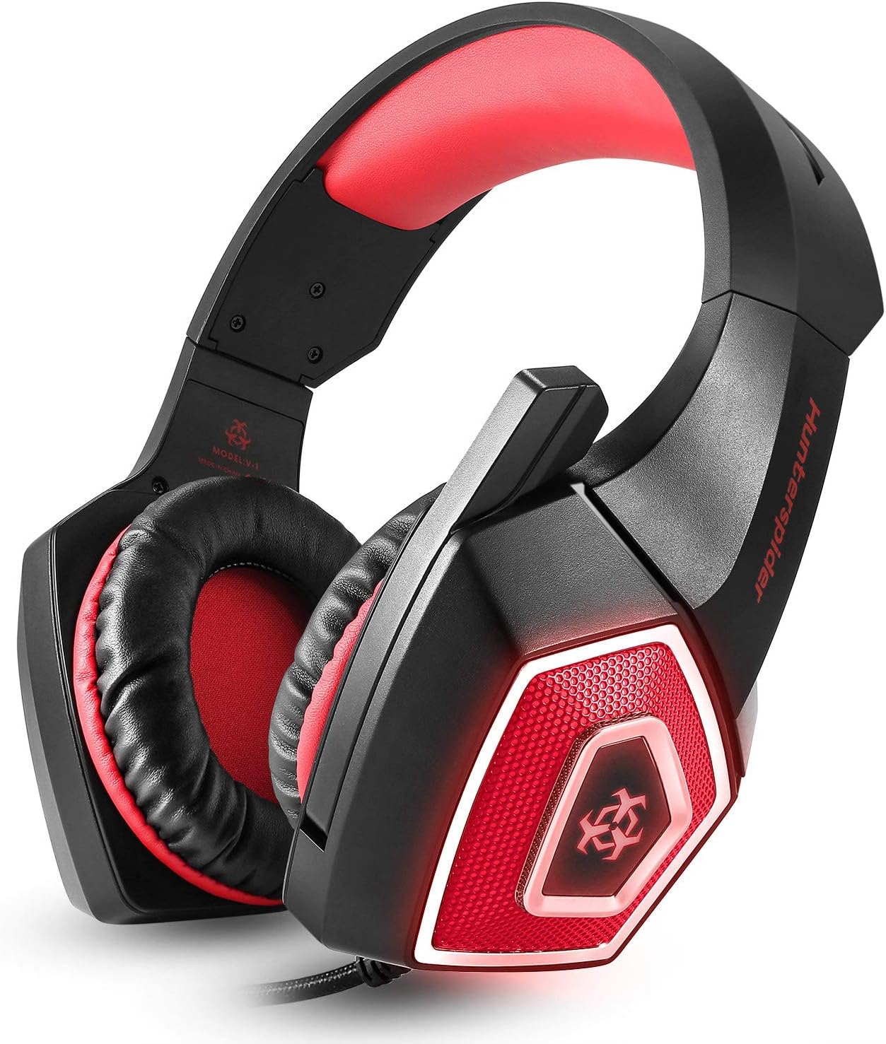 Amazon Com Gaming Headset Sepoveda Ps4 Gaming Headset For Pc Xbox One Noise Cancelling Over Ear Gaming Headphones With Mic Led Light Bass Surround Soft Earmuffs For Laptop Mobile And Switch Red Computers