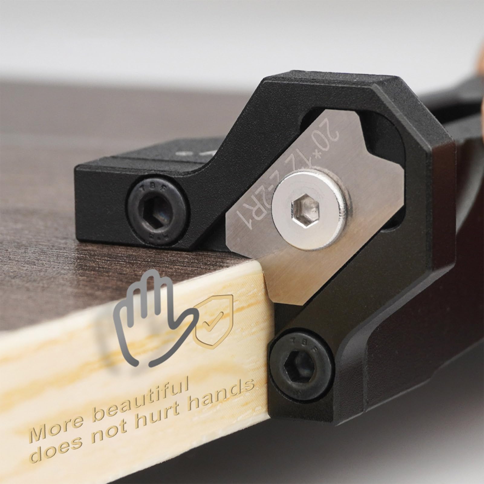 Piallatrice manuale per legno, tagliaerba per una finitura dritta | Perfetto per falegnameria, taglio, piallatura del legno