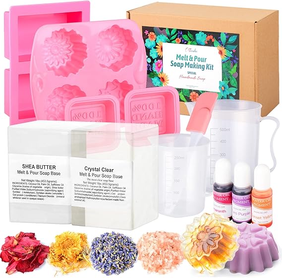 Handmade Soap Making Kit Supplies, DIY Melt & Pour Soap