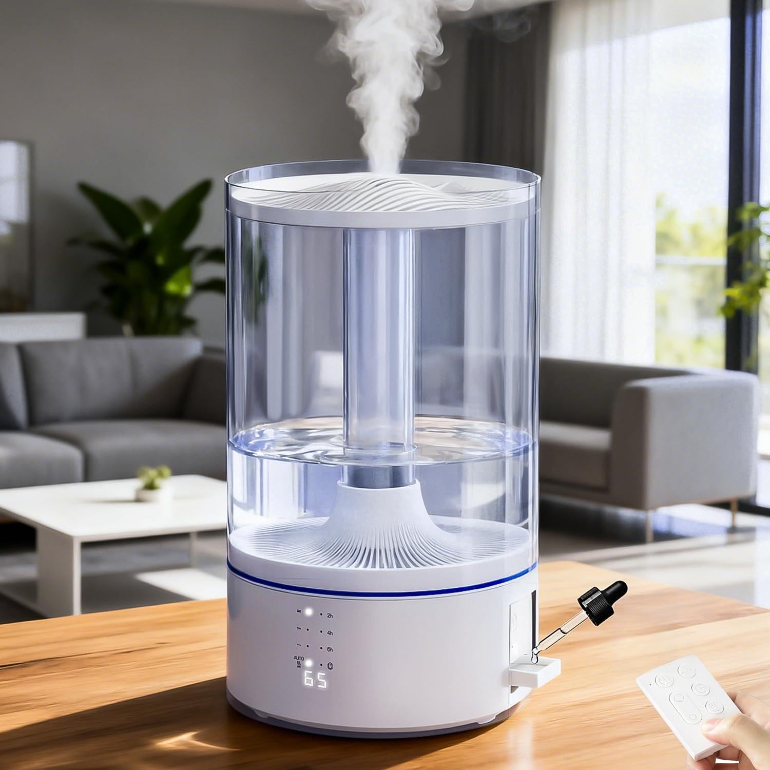 Amazon.co.jp: PRTONE 加湿器 スチーム式（加熱式） 超音波式