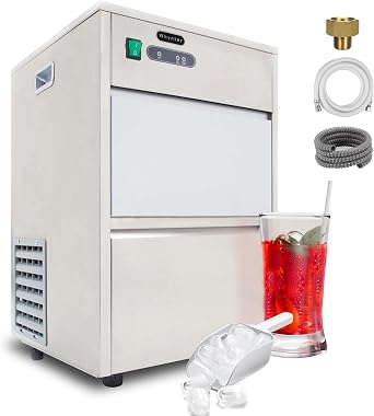 Whynter FIM-450HS Freestanding Ice Maker, 44-Pound, Stainless Steel