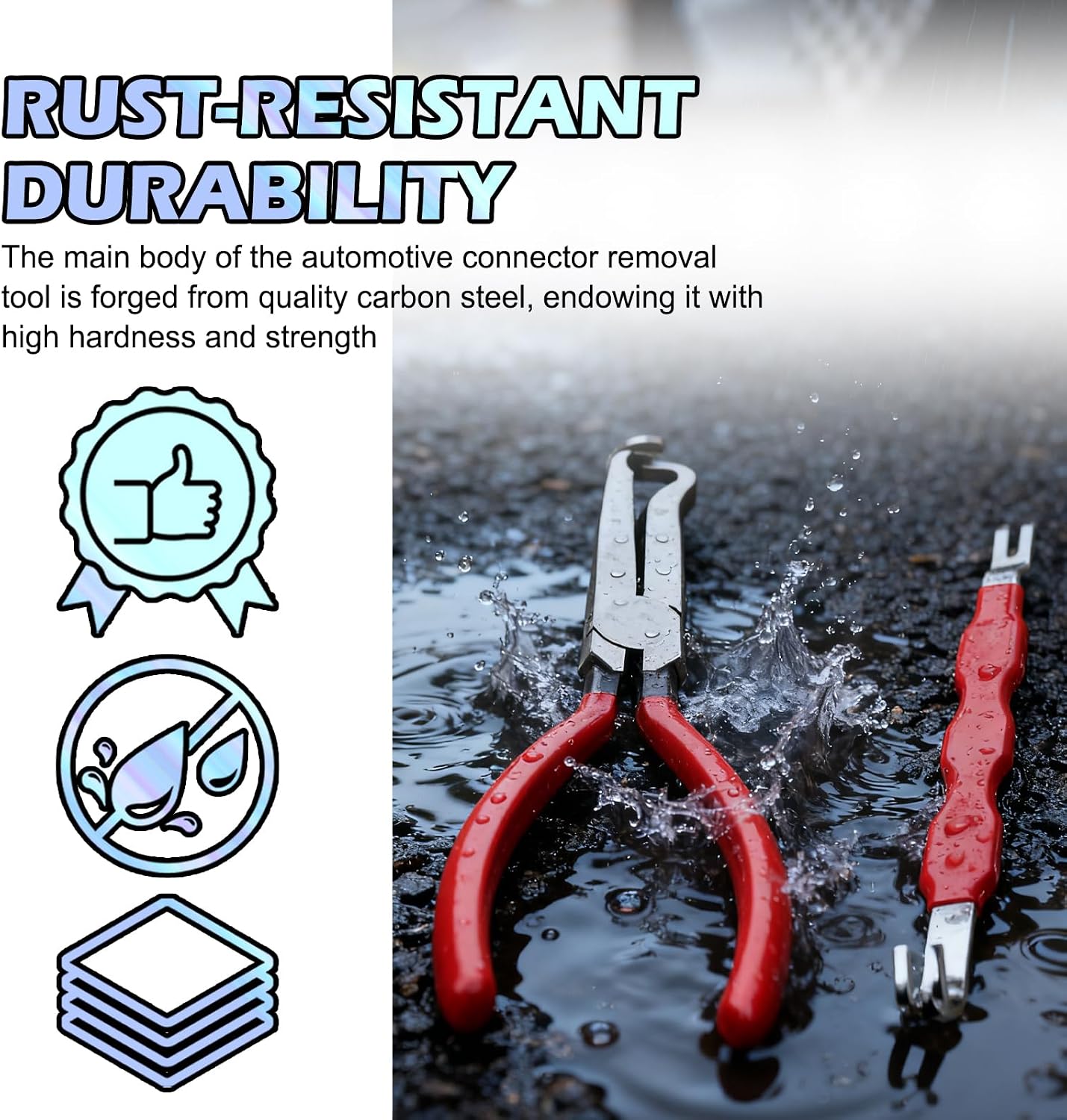 2026 New Electrical Disconnect Pliers + Automotive Electrical Terminal Connector Separator Removal Tool Set,Multi-Use Electricals Connectors Removal Tool,Connector Pliers with Non-Slip Grip