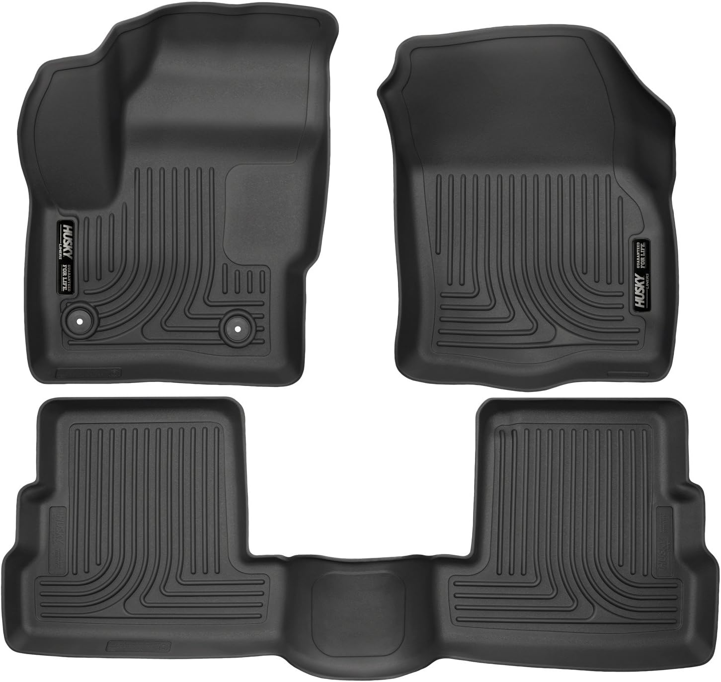 Weatherbeater Floor Mats | Fits 2015-2019 Lincoln MKC | Front & 2nd Row, 3-pc Black - 99301