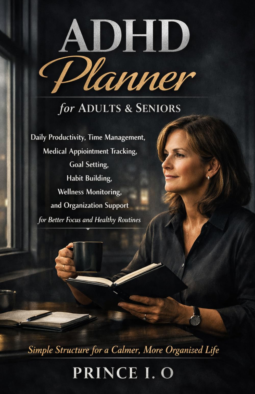 ADHD Planner for Adults & Seniors: Medical Appointment Tracking, Daily Productivity, Time Management, Goal Setting, Habit Building, Wellness ... Support for Better Focus and Healthy Routines