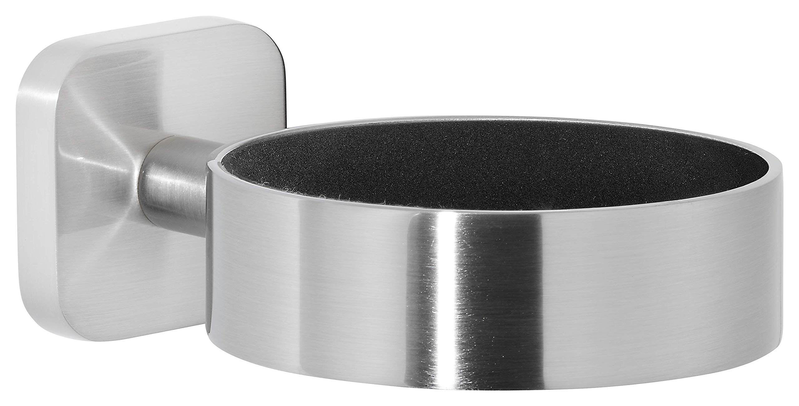 tesa ESTEETIC uchwyt na suszarkę do włosów o wyglądzie stali szlachetnej, szlachetny design, z rozwiązaniem klejącym, mocne trzymanie, 128 mm x 86 mm x 50 mm