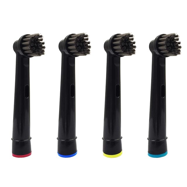 Bamboo Charcoal Replacement Toothbrush Heads Fit for Oral-B Braun Professional Care Advance Power White Clean 3D Excel Electric