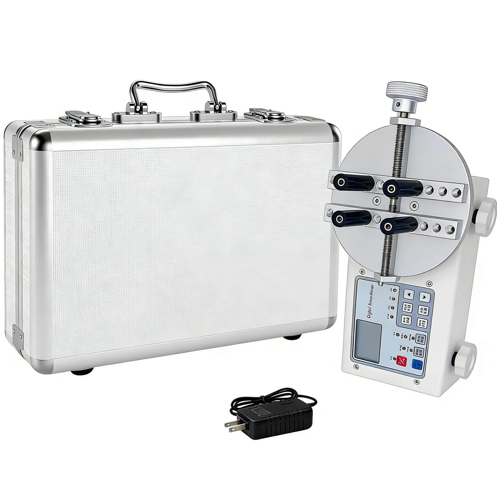 Medidor de par digital, medidor de tapa de torsión portátil, ajustable de 10 a 160 mm de diámetro, herramienta de medición de par de precisión para varias formas de botella