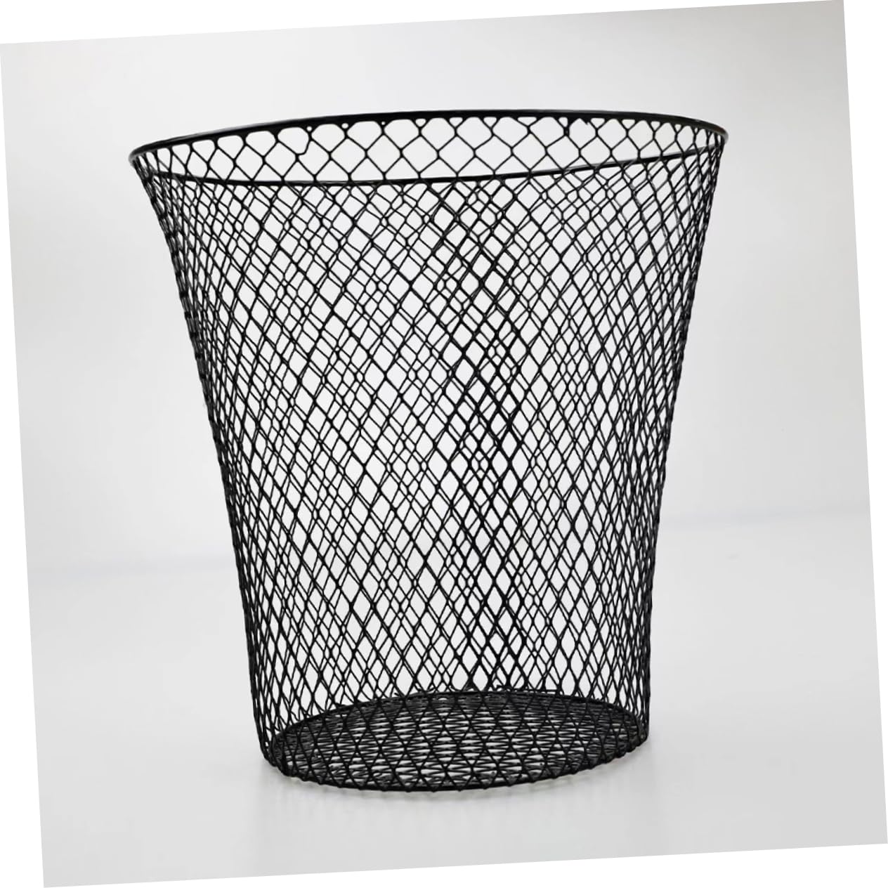 Iron Woven Storage Basket for Household Organization Versatile Cast Iron Hamper for Fruits Vegetables and Daily Sundries Stylish and Functional Waste Holder for Home Office