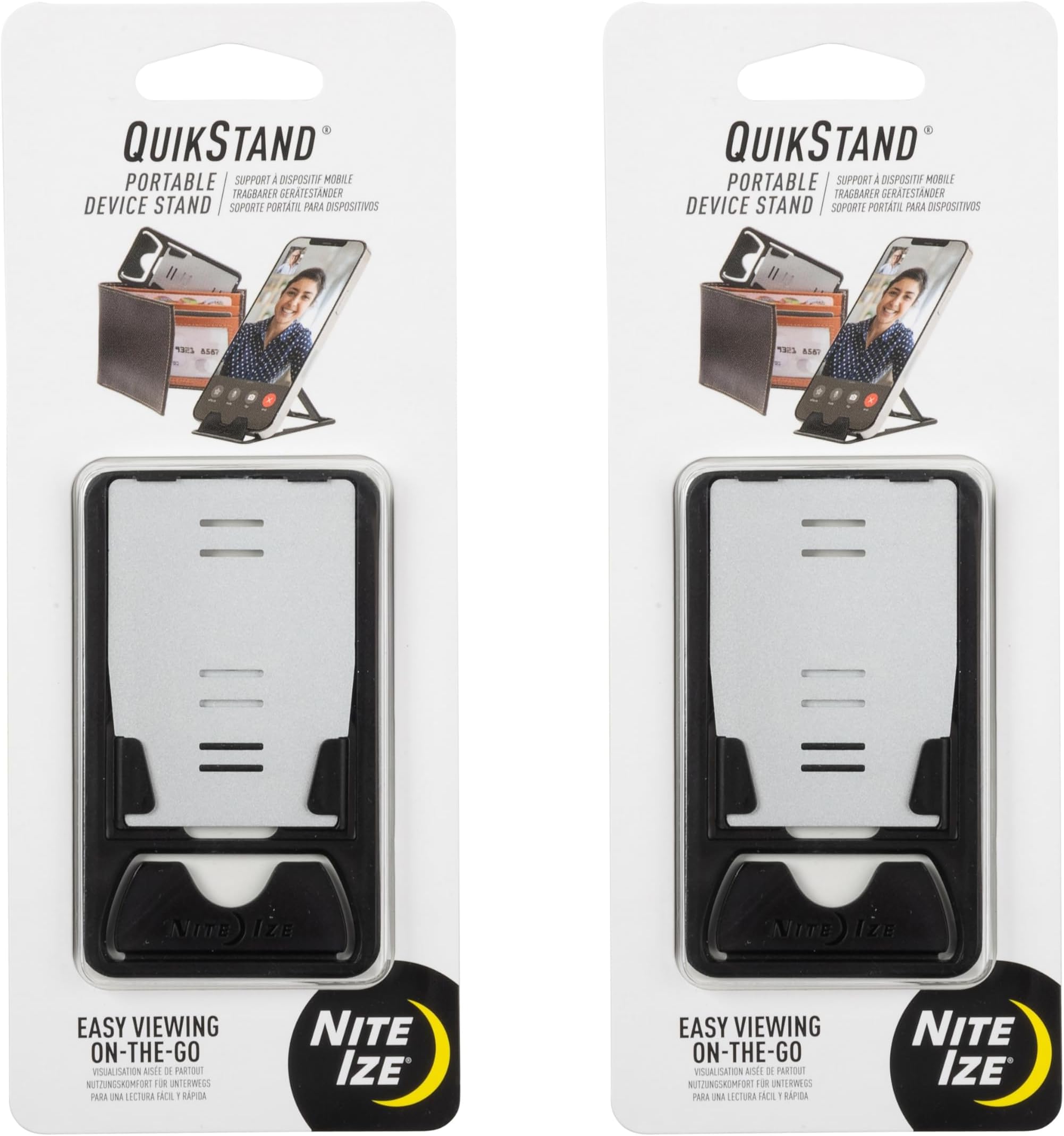 Nite Ize QuikStand Portable Device Stand - 2 Count (2 Pack)