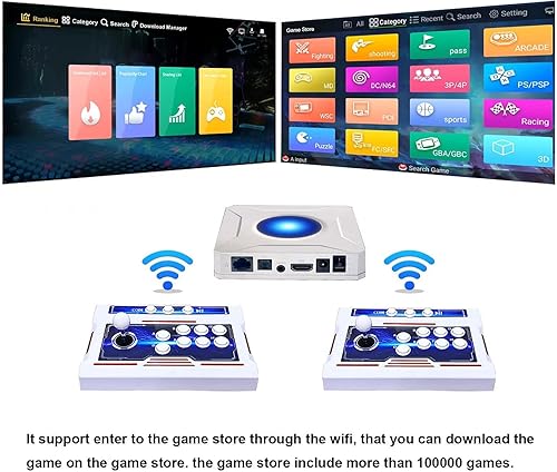 Miniatura 3 de 39800 juegos en 1 Pandora Box 3D Arcade Game Console, Doble Joystick inalámbrico, Función WiFi para agregar juegos en línea, PC y proyector y TV
