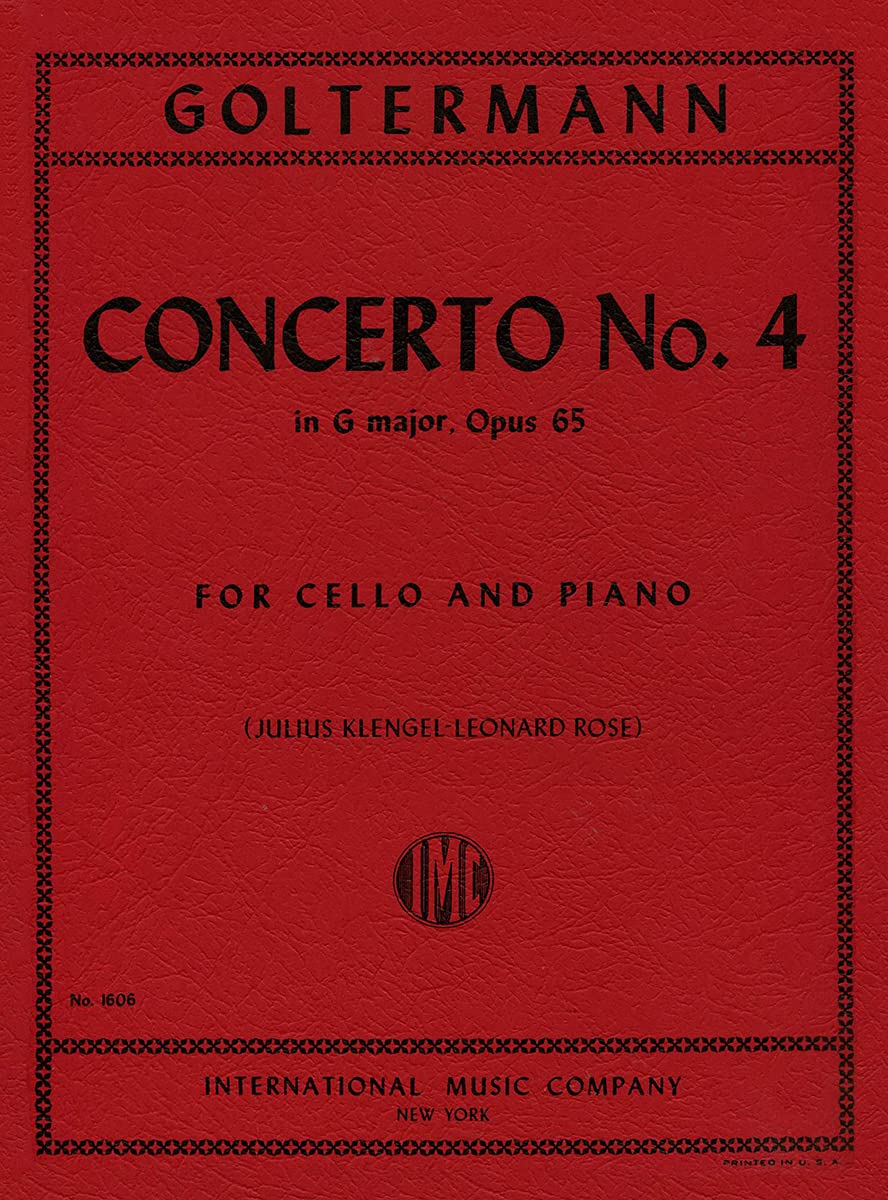 Concerto no. 4 in G major, op. 65: For cello and piano      Sheet music – January 1, 1956