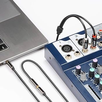 Amazon.com: J&D 3.5 mm to 2 x 6.35 mm Cable, Gold Plated