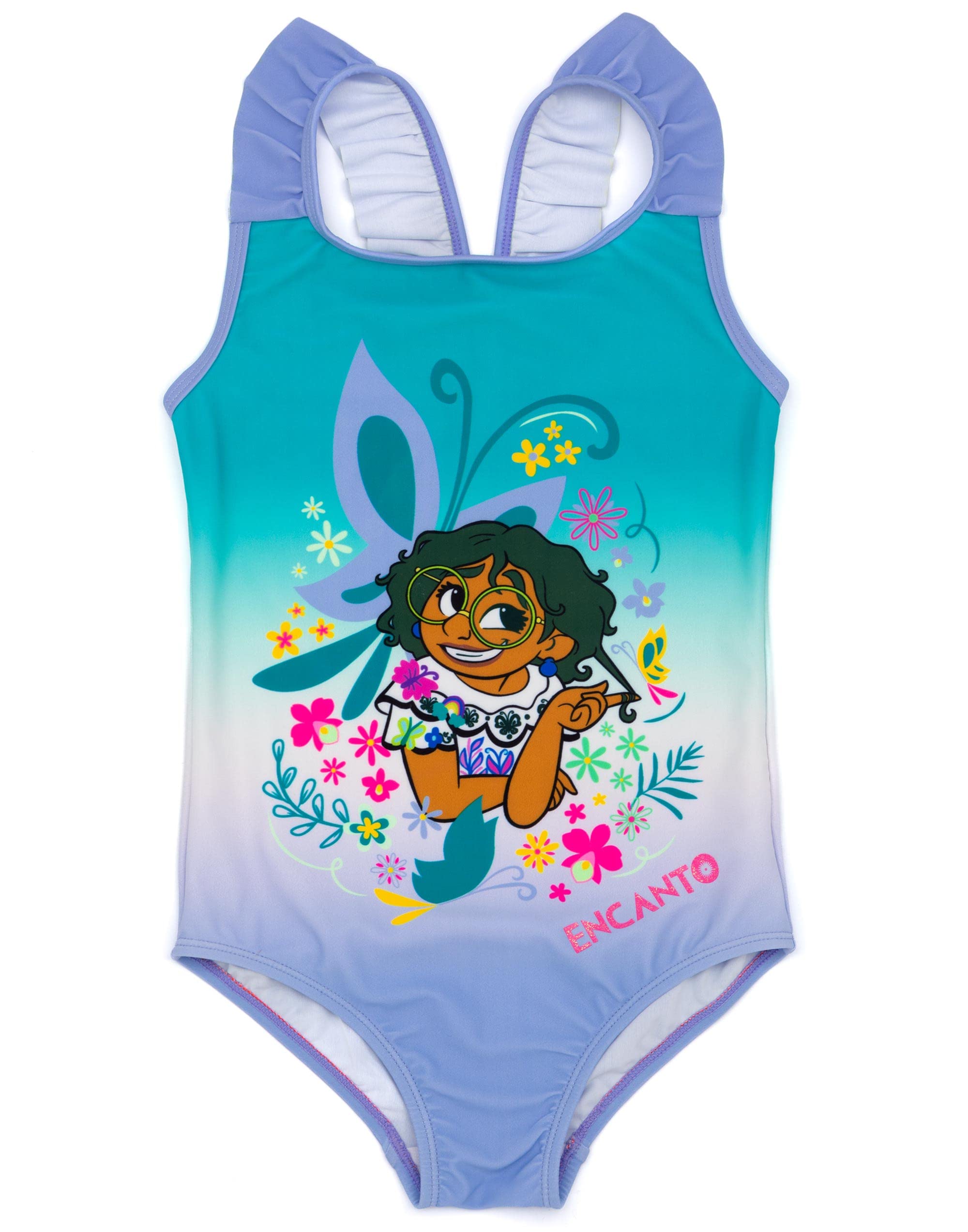 Disney (8-9 Years) Encanto 1 Piece Swimming Costume (Girls ) Blue