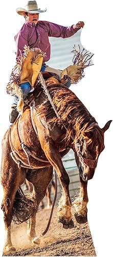 Cardboard People Bucking Bronco - Soporte de cartón de tamaño real