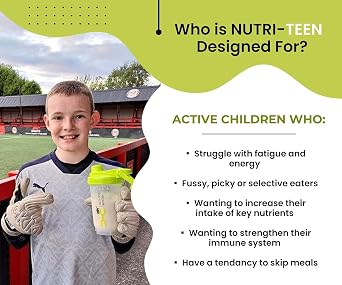 NUTRI-TEEN Shakes: Chocolate Flavour (500g) - Nutritionally Rich Food Powder for Active Children